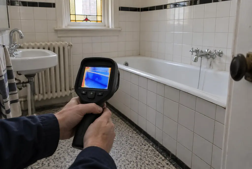 Lekdetectie Hulshorst – onderzoek in een badkamer van een oudere woning