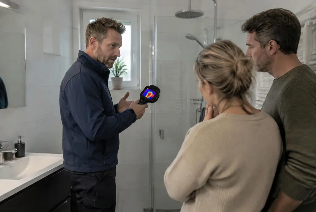 Lekdetectie Hulshorst – specialist legt bevindingen uit aan bewoner